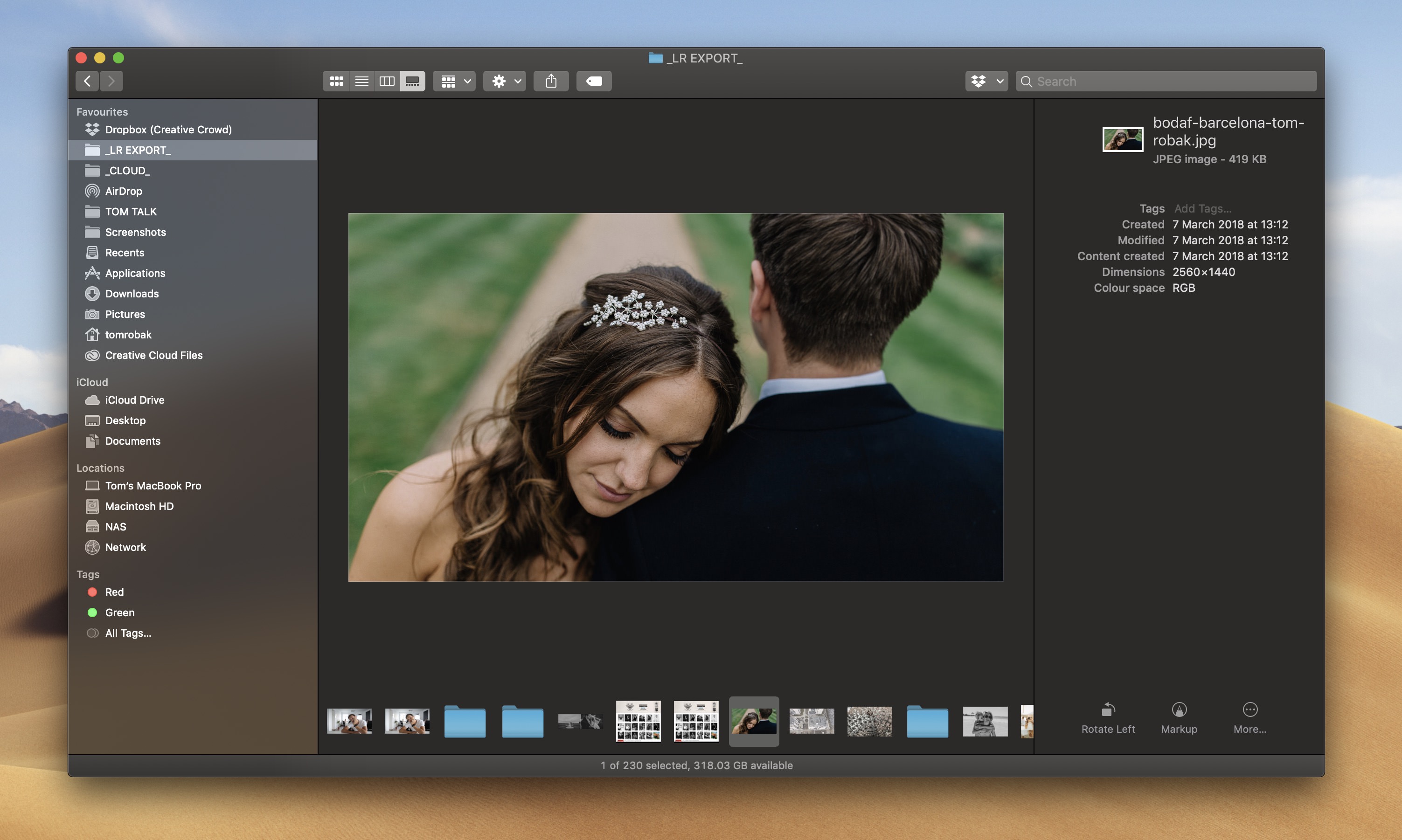 Mojave Finder Nowe Funkcje
